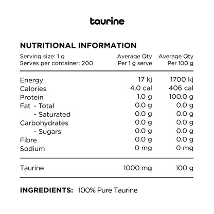 Switch Nutrition Taurine