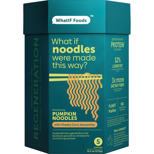 WhatIF Foods Pumpkin Noodles with Cheeky Curry Seasoning