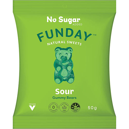 Funday Natural Sweets Sour Vegan Gummy Bears