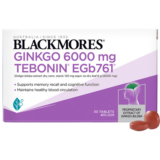Blackmores Ginkgo 6000mg Tebonin EGb761