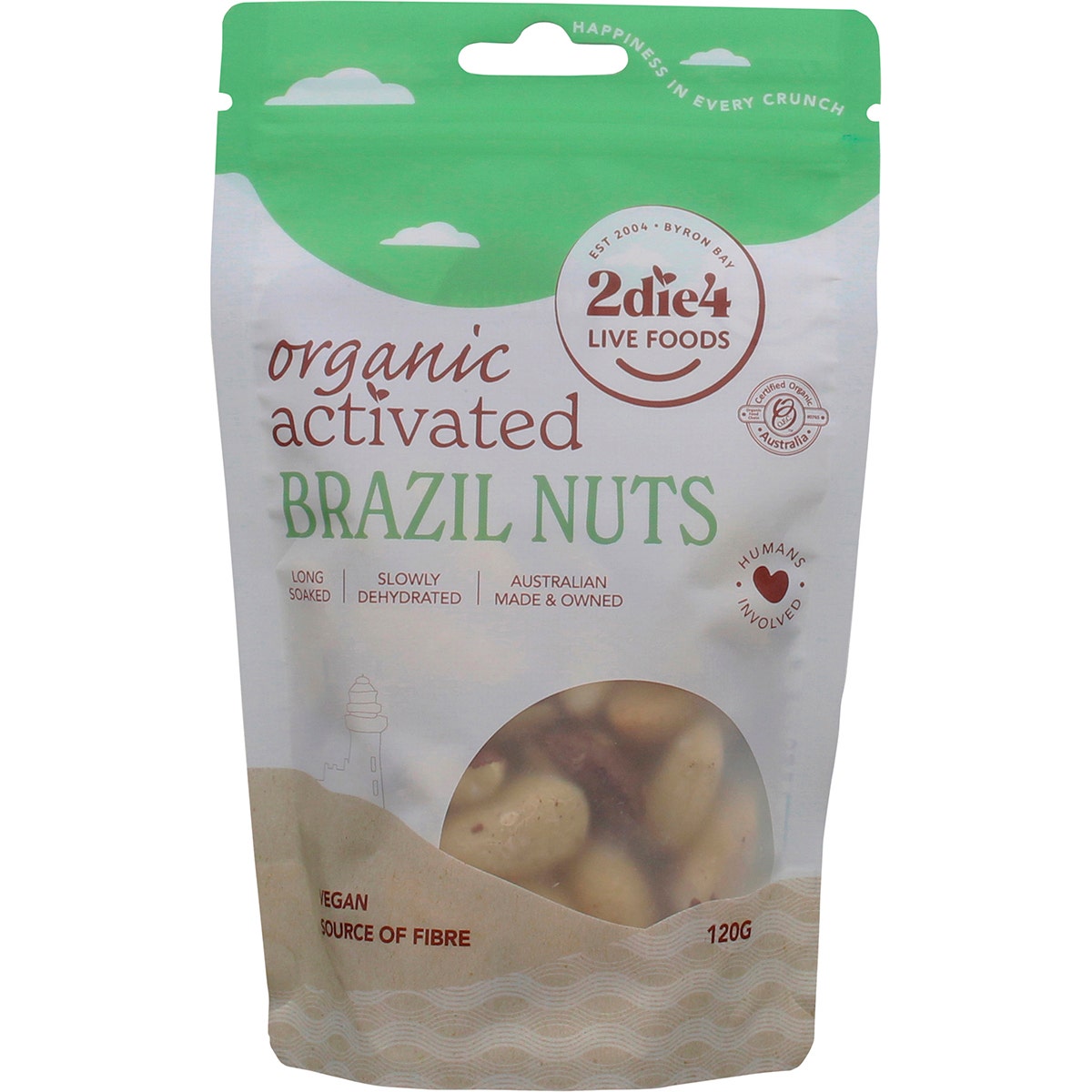 2Die4 Live Foods Activated Organic Brazil Nuts 120g