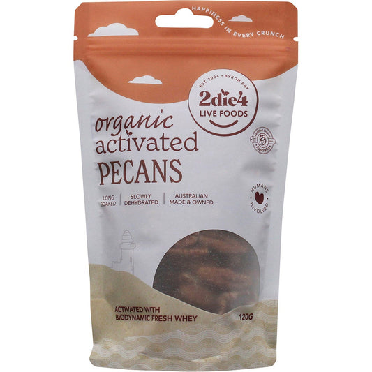 2Die4 Live Foods Activated Organic Pecans