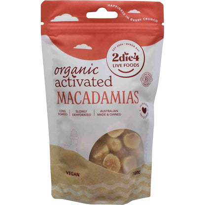 2Die4 Live Foods Activated Organic Macadamias