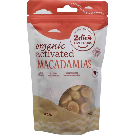 2Die4 Live Foods Activated Organic Macadamias