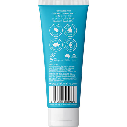 Ethical Zinc SPF50+ Natural Clear Zinc Sunscreen