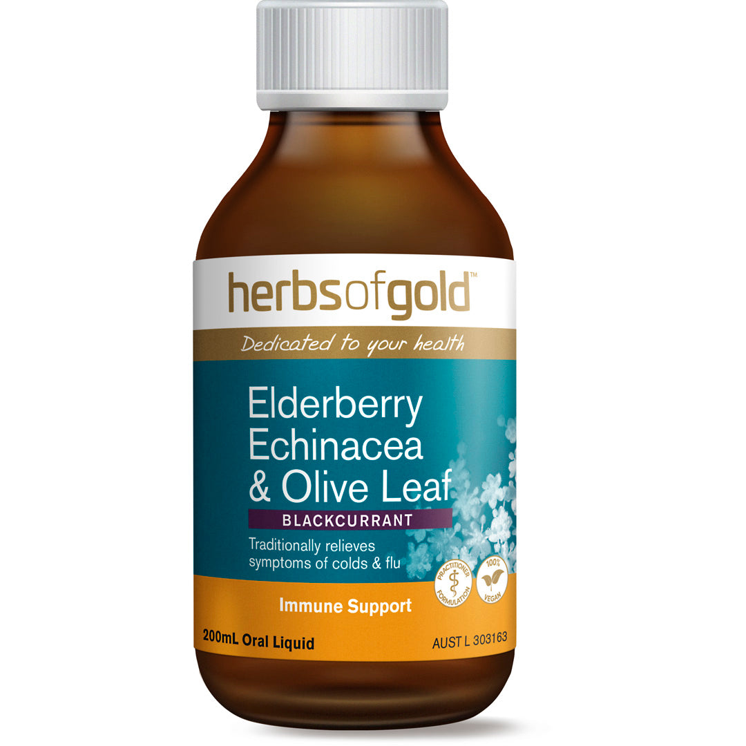 Herbs of Gold Elderberry Echinacea & Olive Leaf