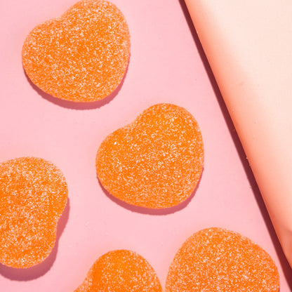 Funday Natural Sweets Sour Peach Flavoured Hearts