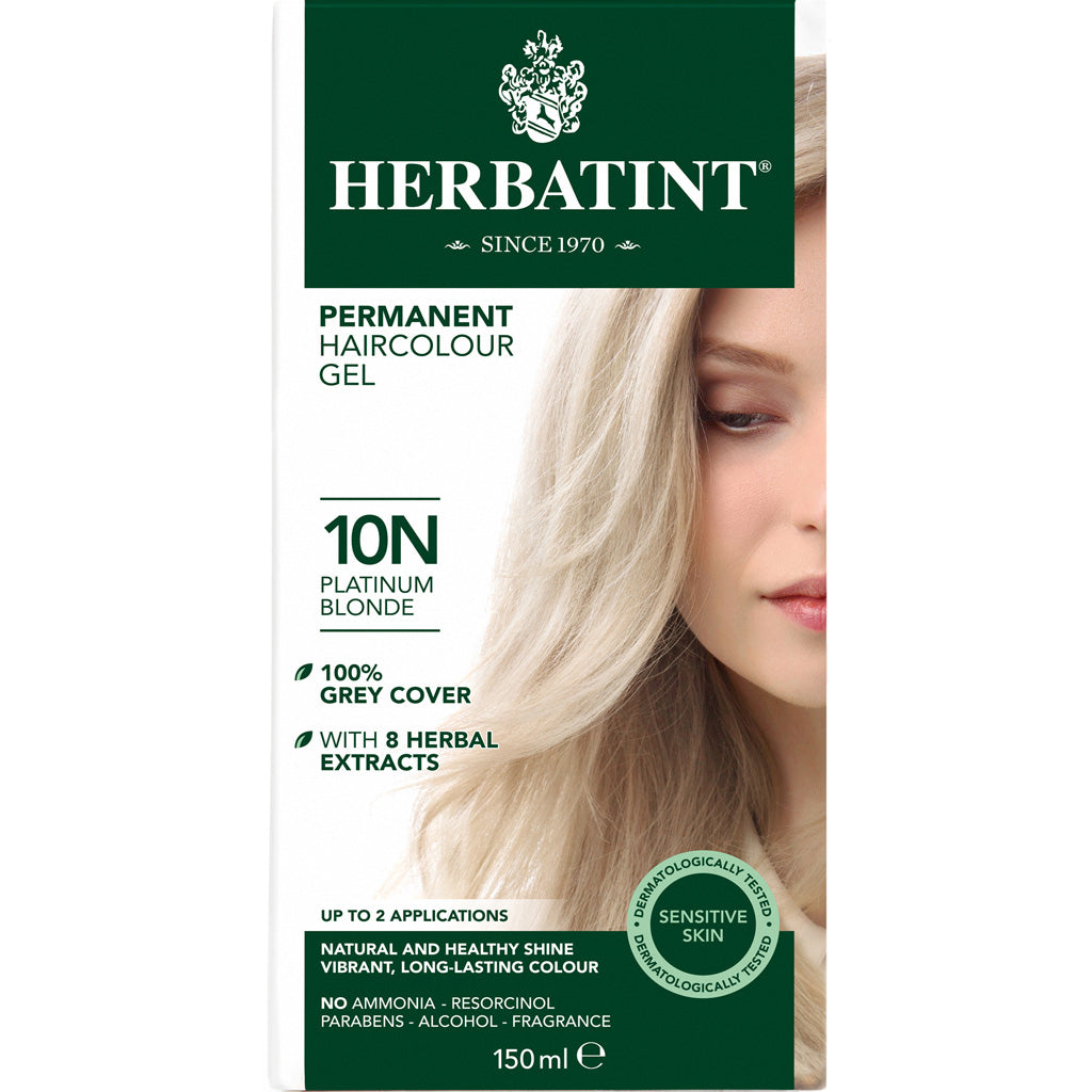 Herbatint Permanent Hair Colour Gel Natural Tones - 10N (Platinum Blonde)