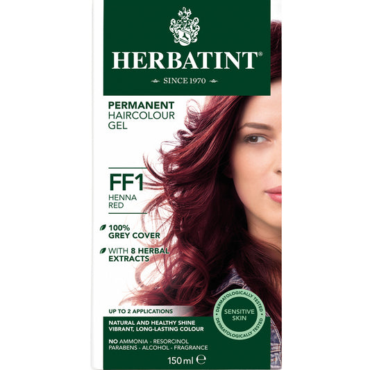 Herbatint Permanent Hair Colour Gel Flash Fashion Tones - FF1 (Henna Red)