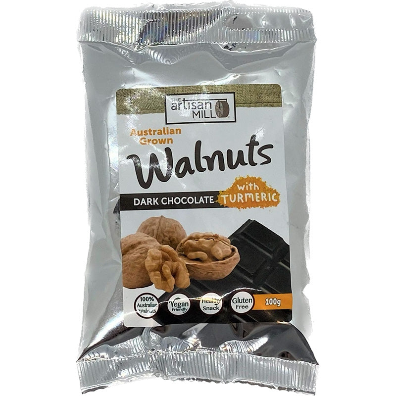 The Artisan Oil Mill Dark Chocolate Walnuts with Turmeric