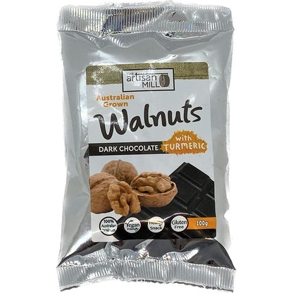 The Artisan Oil Mill Dark Chocolate Walnuts with Turmeric