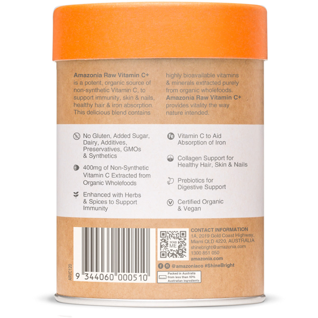 Amazonia Raw Wholefood Extracts Vitamin C+ Powder