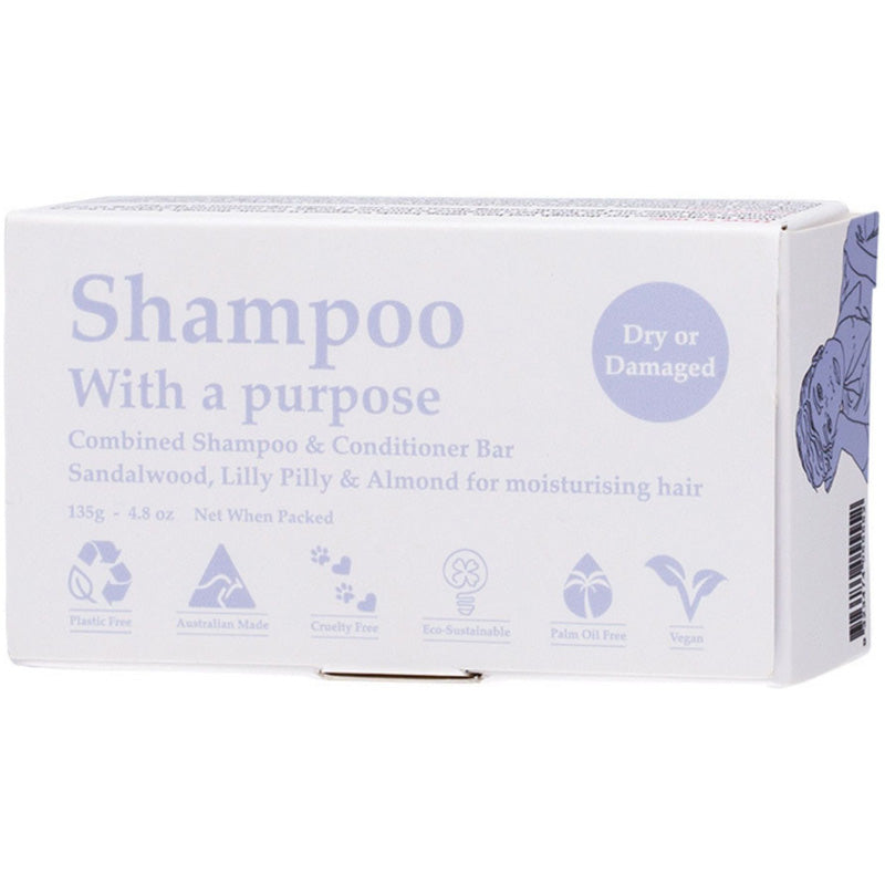 Clover Fields Shampoo with a Purpose Bar - Dry or Damaged
