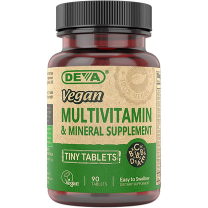 Deva Vegan Multivitamin & Mineral Supplement Tiny Tablets