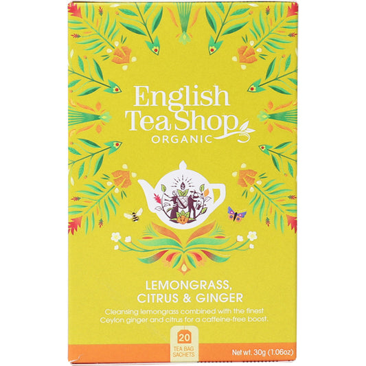 English Tea Shop Organic Lemongrass, Citrus & Ginger Tea