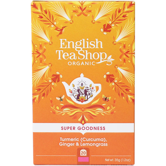 English Tea Shop Organic Turmeric (Curcuma), Ginger & Lemongrass Tea