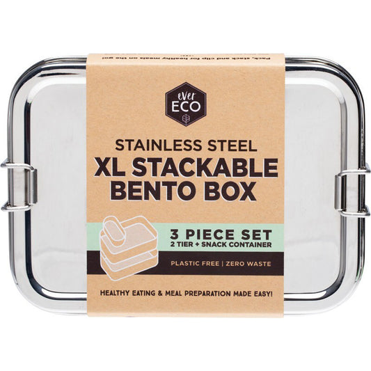 Ever Eco Stainless Steel XL Stackable Bento Box