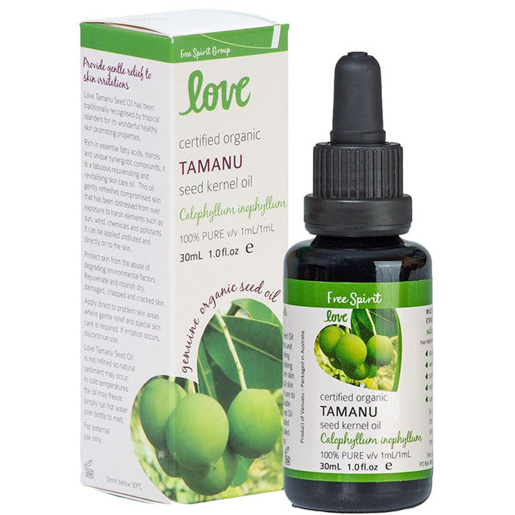 Free Spirit Love Certified Organic Tamanu Seed Oil