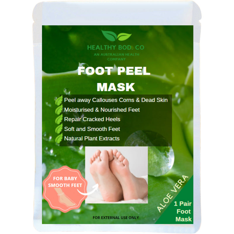 Healthy Bod Co Foot Peel Mask with Aloe Vera