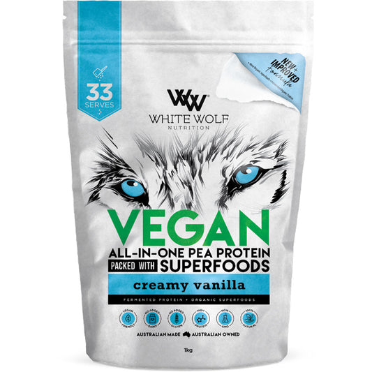 White Wolf Vegan All-In-One Superfood Pea Protein Blend