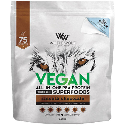 White Wolf Vegan All-In-One Superfood Pea Protein Blend