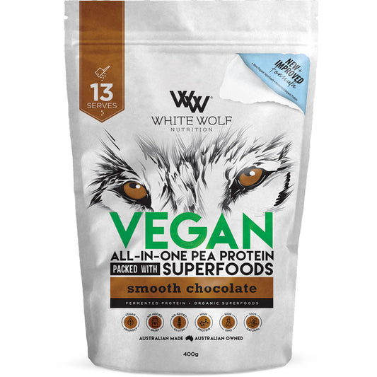 White Wolf Vegan All-In-One Superfood Pea Protein Blend