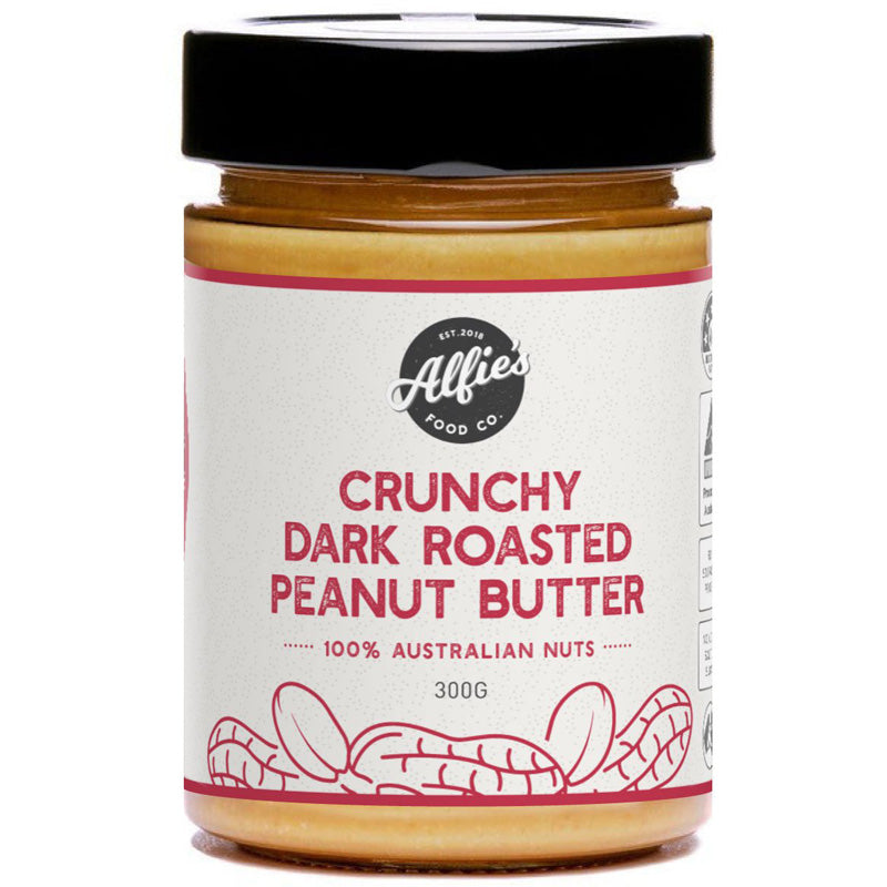 Alfie's Food Co. Crunchy Dark Roasted Peanut Butter