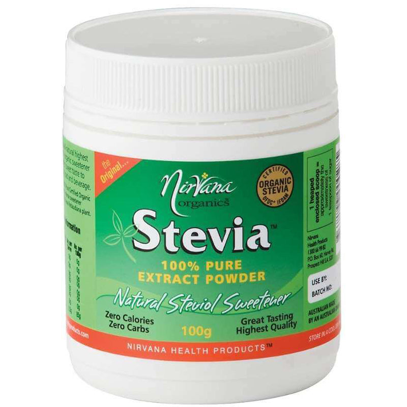 Nirvana Organics Stevia 100% Pure Extract Powder