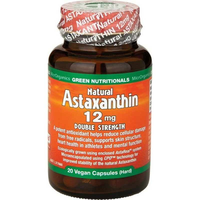 Green Nutritionals Natural Astaxanthin 12mg