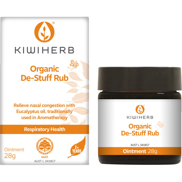 Kiwiherb Organic De-Stuff Rub