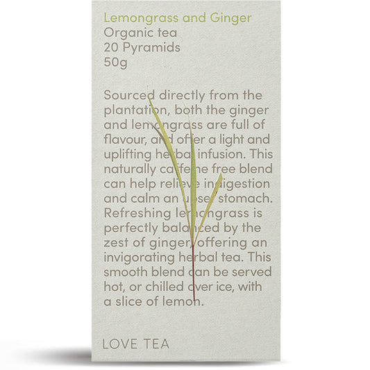 Love Tea Organic Lemongrass & Ginger Tea