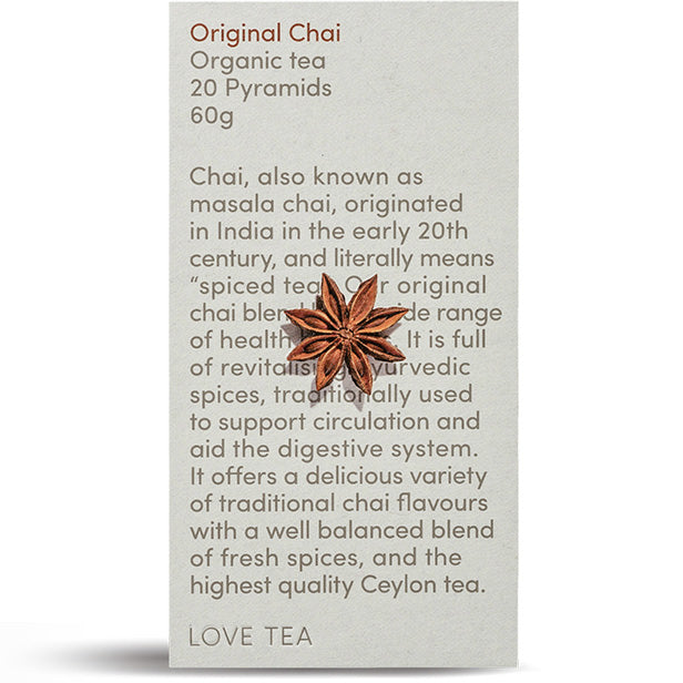 Love Tea Organic Original Chai Tea
