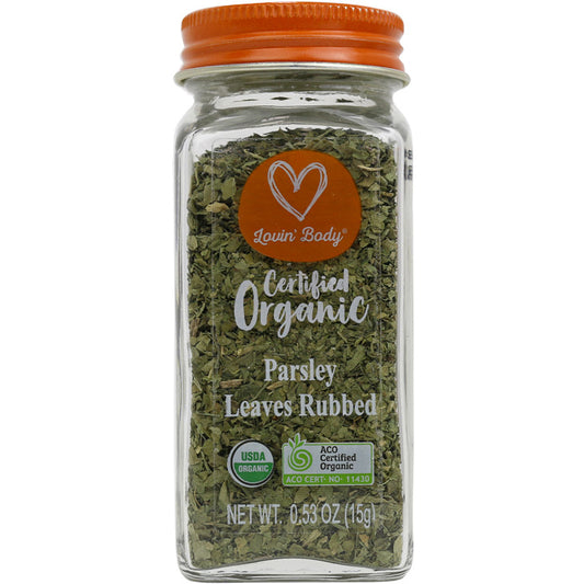 Lovin' Body Certified Organic Parsley Leaves Rubbed