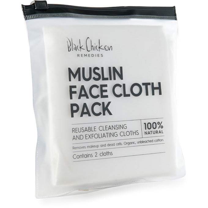 Black Chicken Remedies Muslin Face Cloths