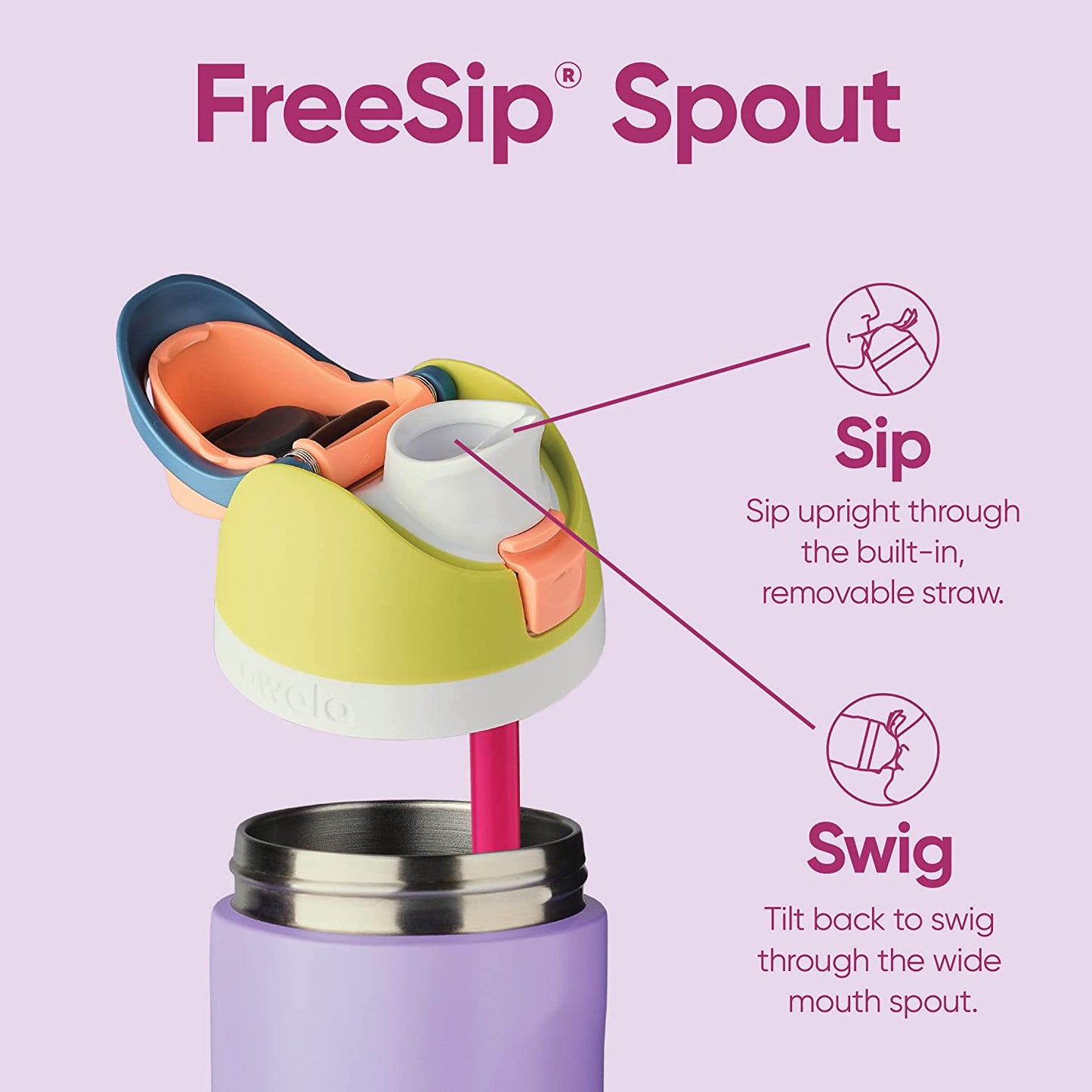 Owala FreeSip Stainless Steel Insulated Water Bottle