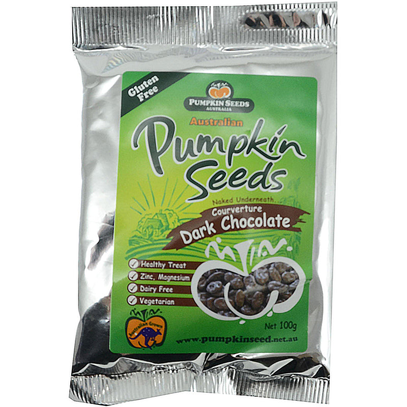 Australian Pumpkin Seed Company Dark Chocolate Coated Pumpkin Seeds