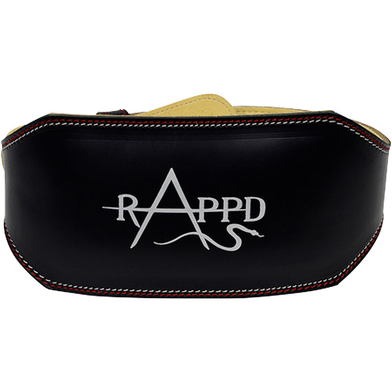 Rappd 6" Pro Series Leather Weight Lifting Belt