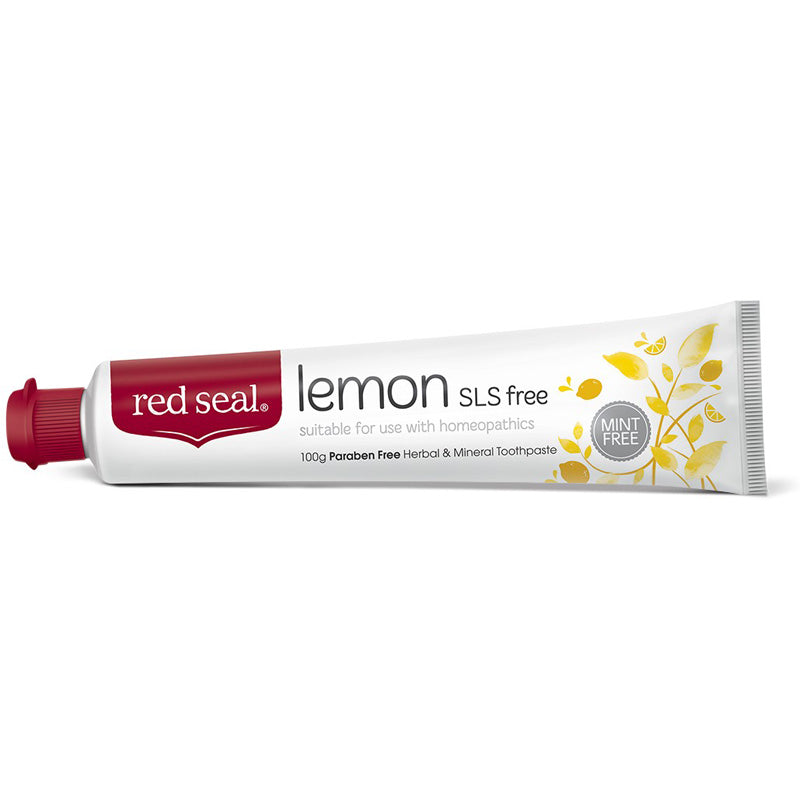 Red Seal Lemon SLS Free Toothpaste – Evelyn Faye Nutrition