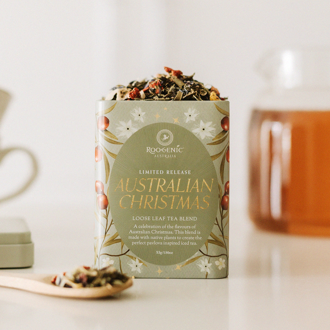 Roogenic Limited Release Australian Christmas Tea and Tin