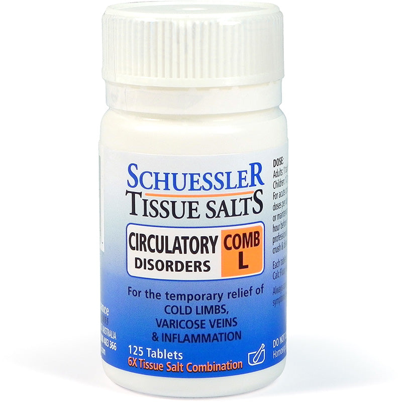 Schuessler Tissue Salts Comb L - Circulatory Disorders