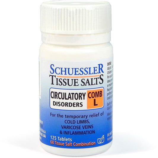 Schuessler Tissue Salts Comb L - Circulatory Disorders