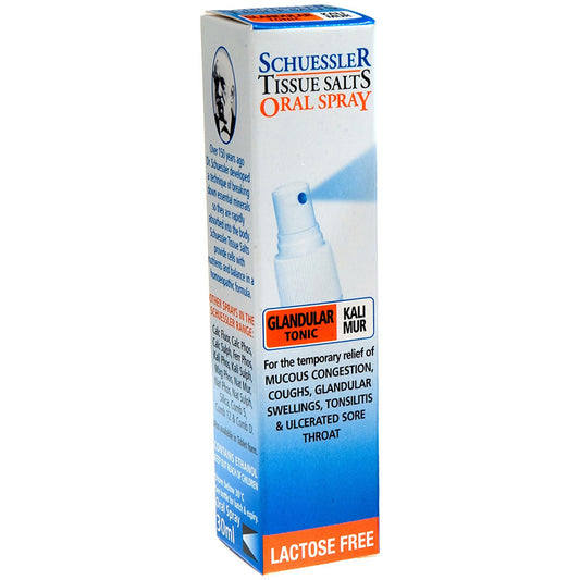 Schuessler Tissue Salts Kali Mur (Potassium Chloride) Spray - Glandular Tonic