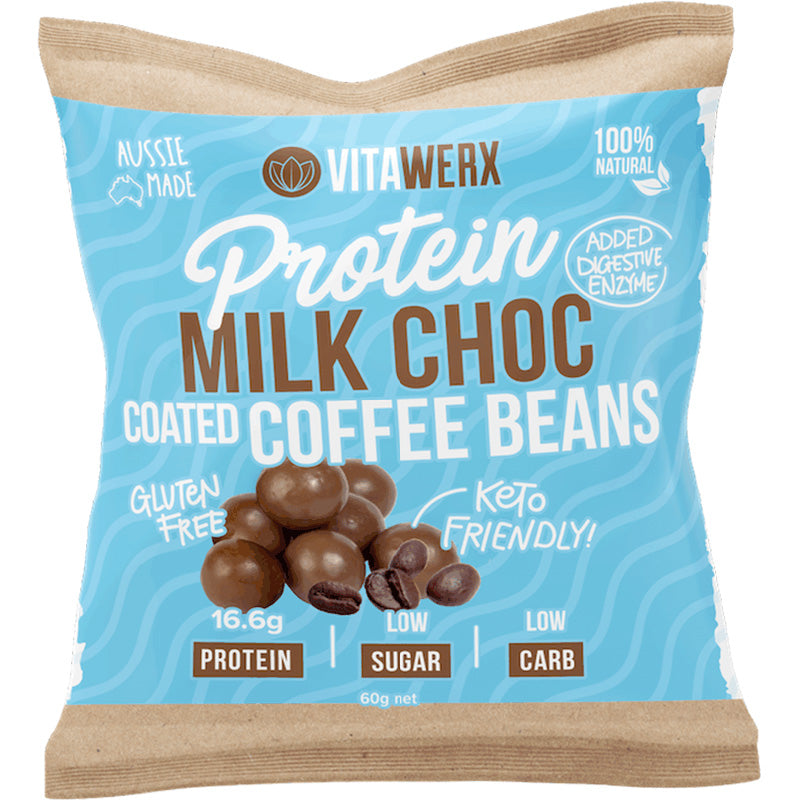 Vitawerx Protein Milk Chocolate Coated Coffee Beans