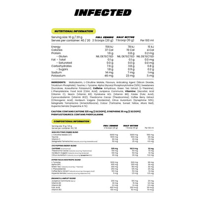 Zombie Labs Infected High Stimulant Pre-Workout